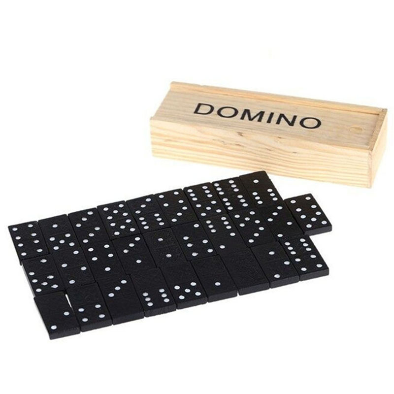 Board Game Monopoli - 28 Buah/Set Permainan Papan Domino Kayu