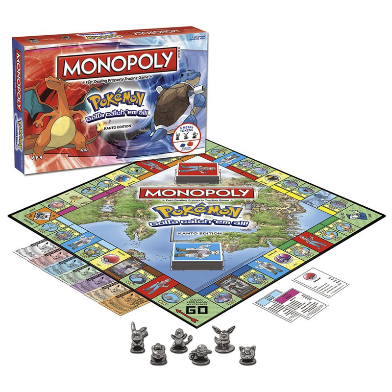 Board Game Monopoli - MONOPOLI Kartu Permainan Papan Pokemon Pikachus