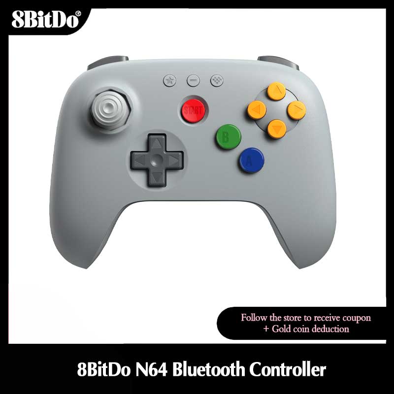 Board Game Android - 8BitDo Gray N64 Bluetooth Controller untuk