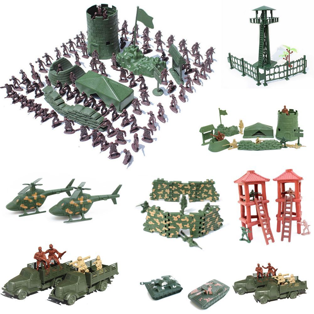 Board Game Risk - Mainan figur aksi tentara plastik pria,