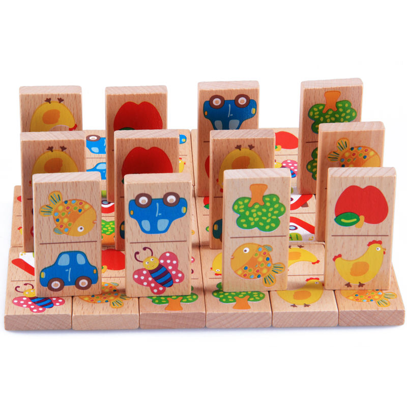 Board Game Monopoli - 28 Buah Mainan Bayi Blok Domino