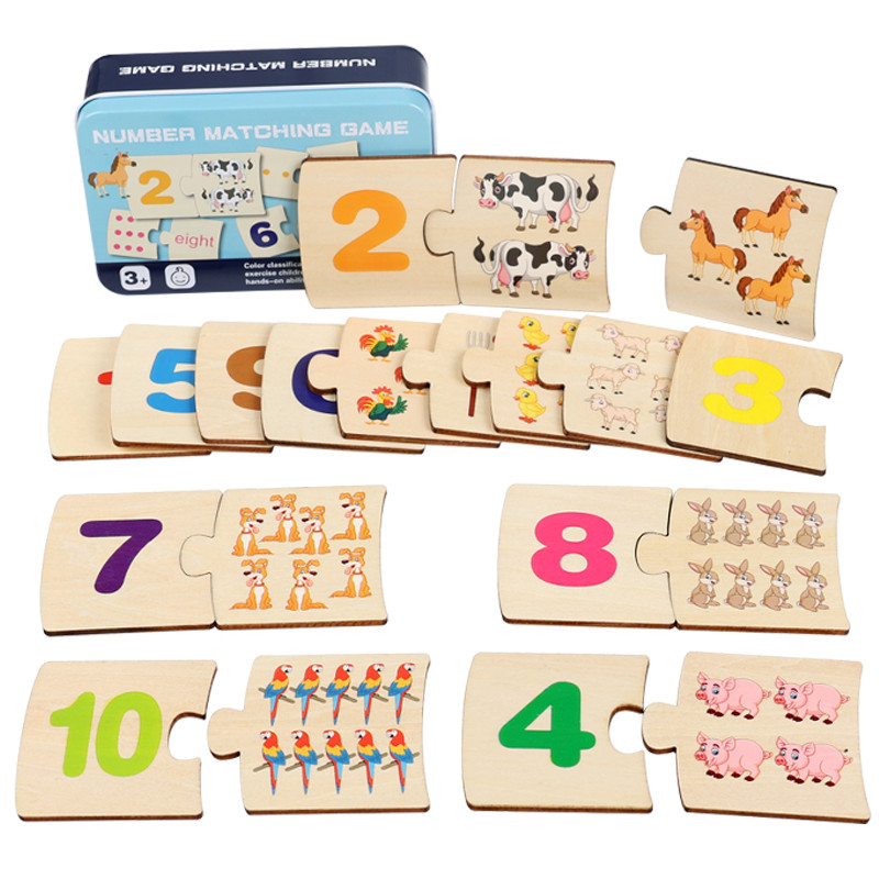 Board Game Box - Papan Puzzle Kayu Bentuk Hewan dan