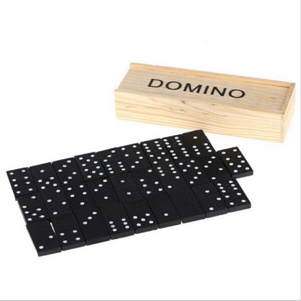 28 buah kotak kayu domino hita - Board Game Monopoli ulasan dan harga