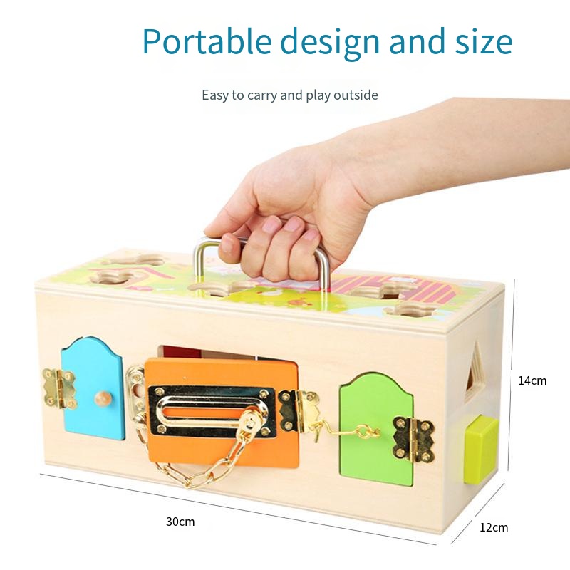 Kotak kunci Montessori mainan  - Board Game Box ulasan dan harga