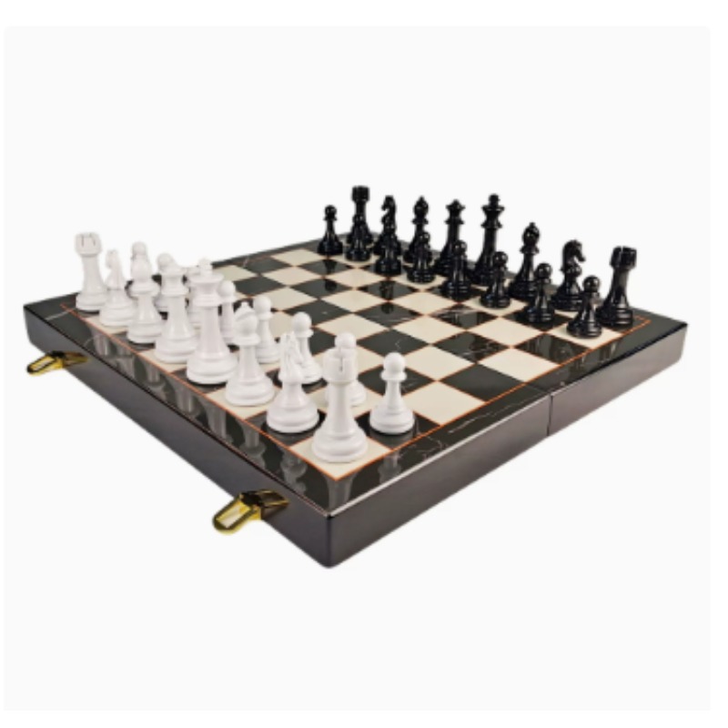 Set Catur Pola Marmer Kayu Sol - Board Game Box ulasan dan harga