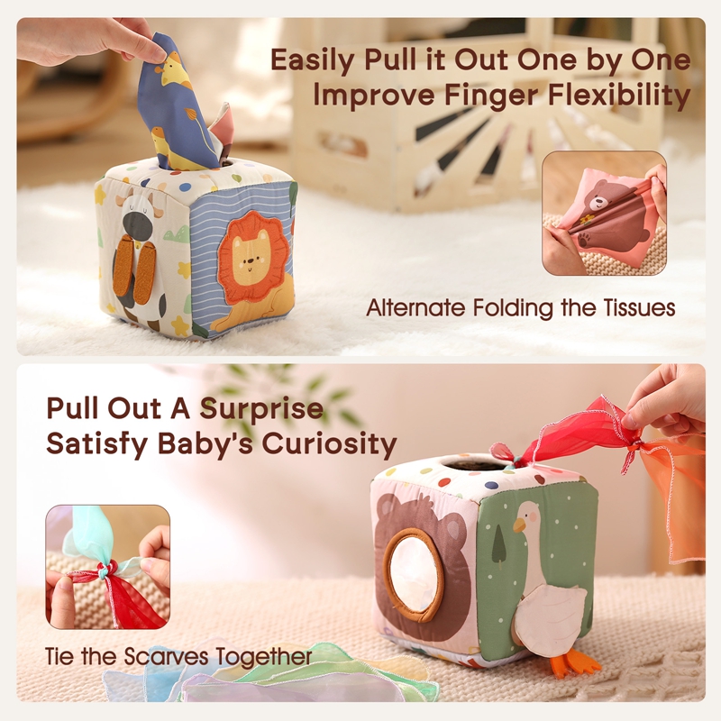 Mainan Montessori kotak tisu h - Board Game Box ulasan dan harga