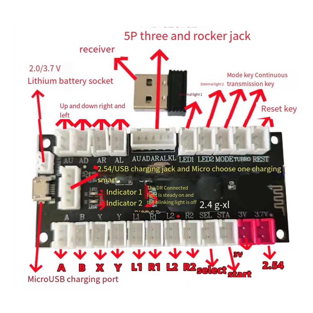 L77A 2.4G Encoder Joystick Nir - Board Game Android ulasan dan harga