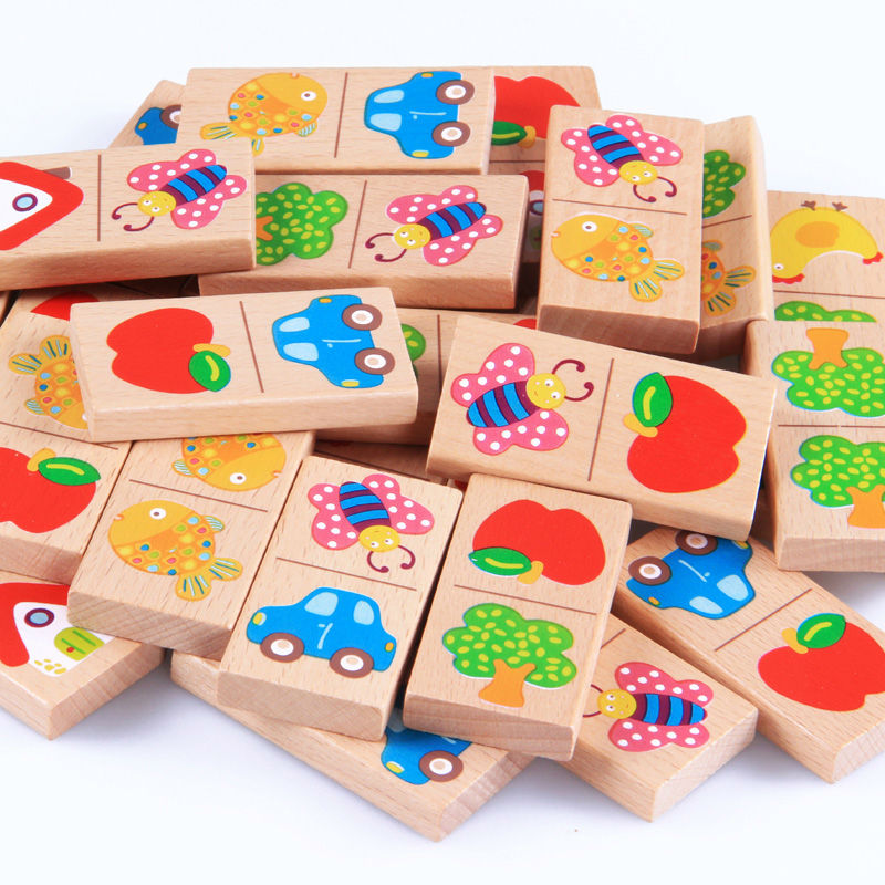 28 Buah Mainan Bayi Blok Domin - Board Game Monopoli ulasan dan harga