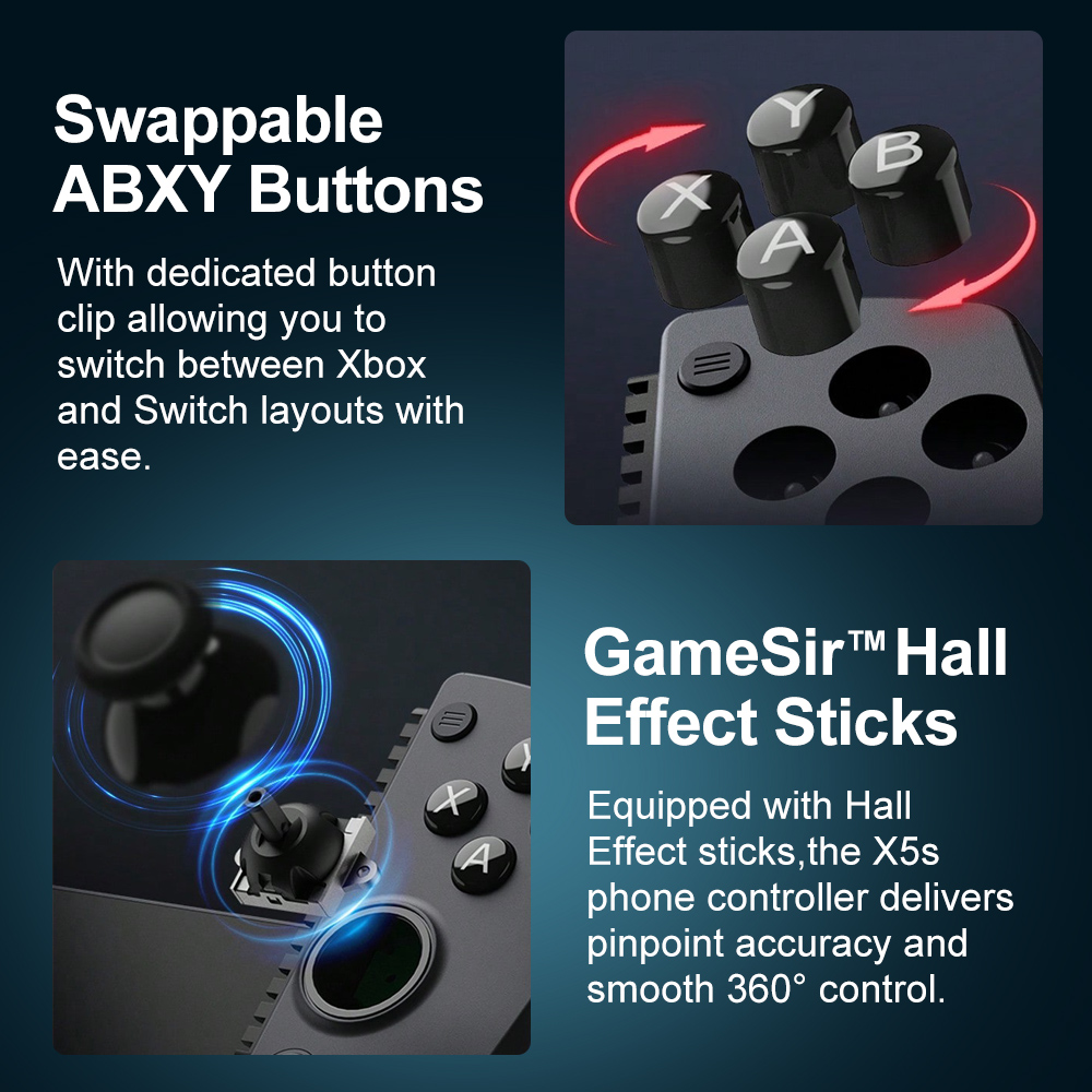 Gamepad Ponsel GameSir X5s unt - Board Game Android ulasan dan harga